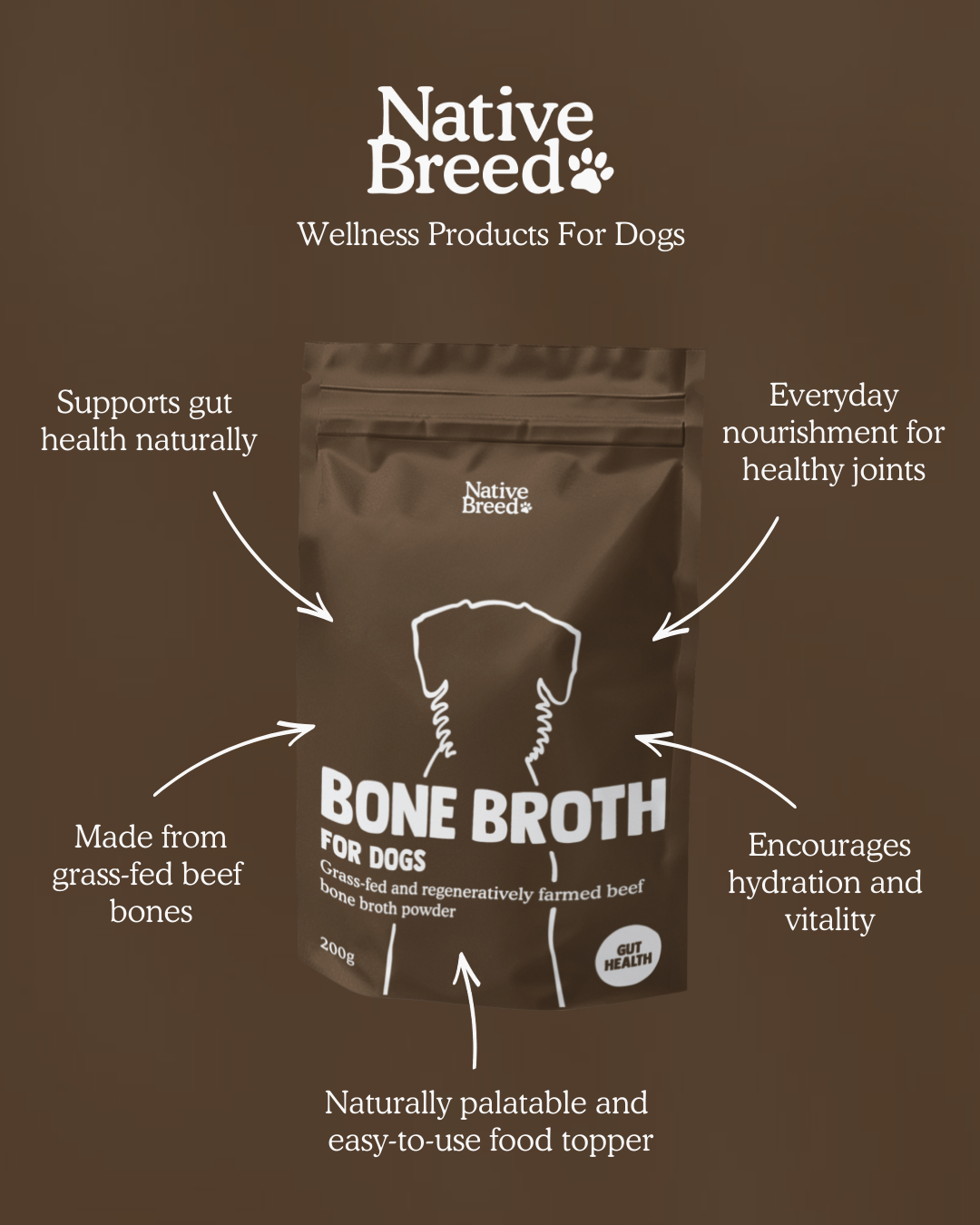 Grass-fed Beef Bone Broth Powder